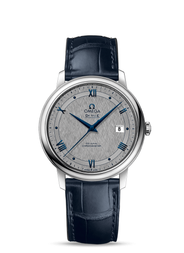 Omega De Ville Prestige Co-Axial 39.5 Stainless Steel / Vintage Grey Silk / Bracelet